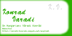 konrad varadi business card